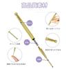 GOODCHI Face Massager and Ear Acupressure Acupressure Ear Acupressure Massage Face Rounded Tips Sticks, 2-Piece Set, Spring-Loaded, Brass, Sticks,