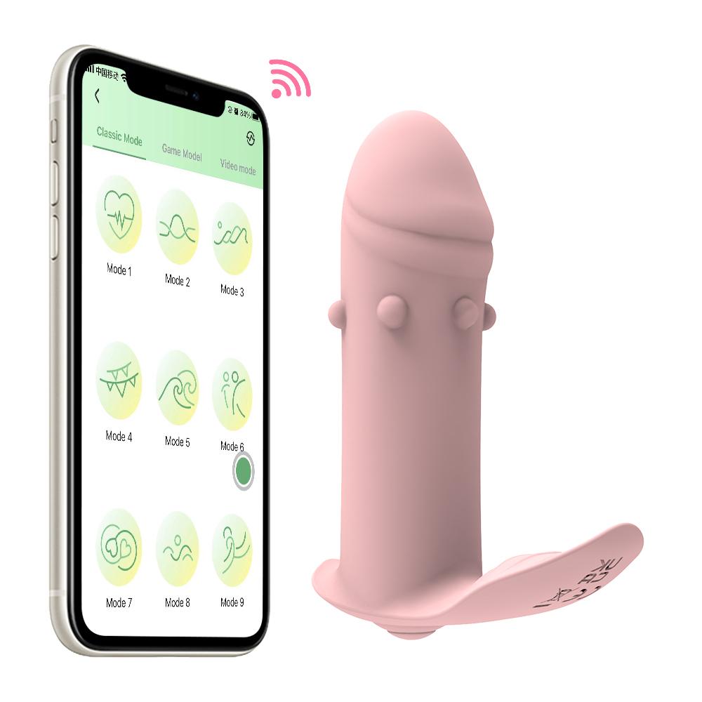 Wearable Dildo Vibrators APP Bluetooth Control Clitoral G Spot Stimulator 10 Modes Vagina Orgasm Masturbator Sex Toys for Women
