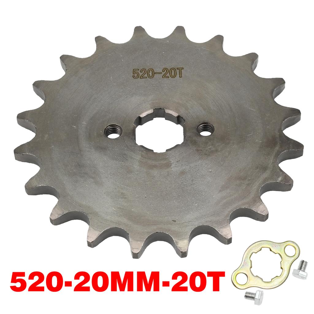 520# Chain 20mm 10T 11T 12 13 14 15 16 17 18 19 20 21 22 23T Teeth For 50cc to 125cc Off-road Bicycle ATV Front Engine Sprocket