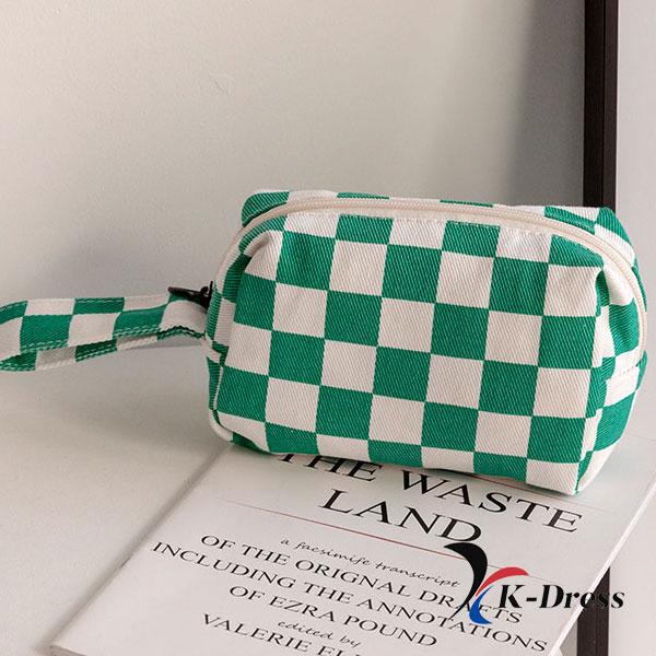 

Мини-сумочка в шахматном порядке (1 цвет) 13x11x7cm зелёный