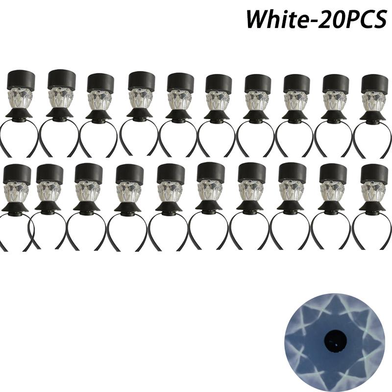 20 Stück Lampe Solar Poollicht Rahmen auf dem Boden für Schwimmbad Außenpool Zaun Dekorative Accessoires Wasserdicht LED