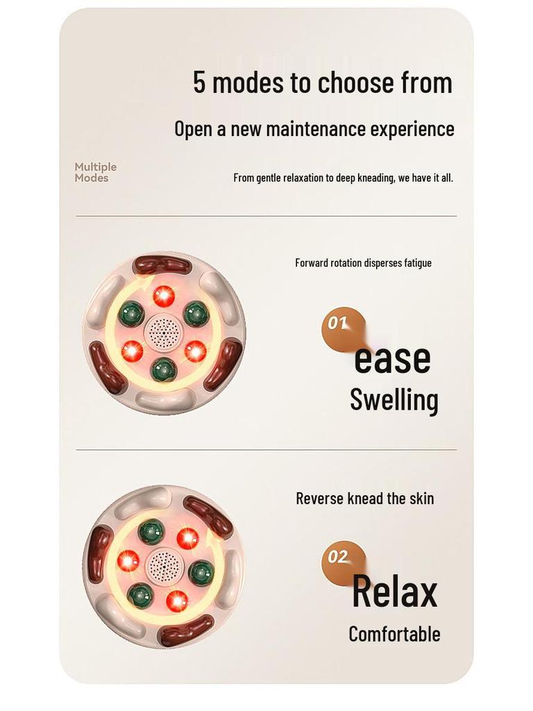 Rechargeable Abdominal Massager: Moxibustion, Hot Compress, Kneading, Bianshi Therapy
