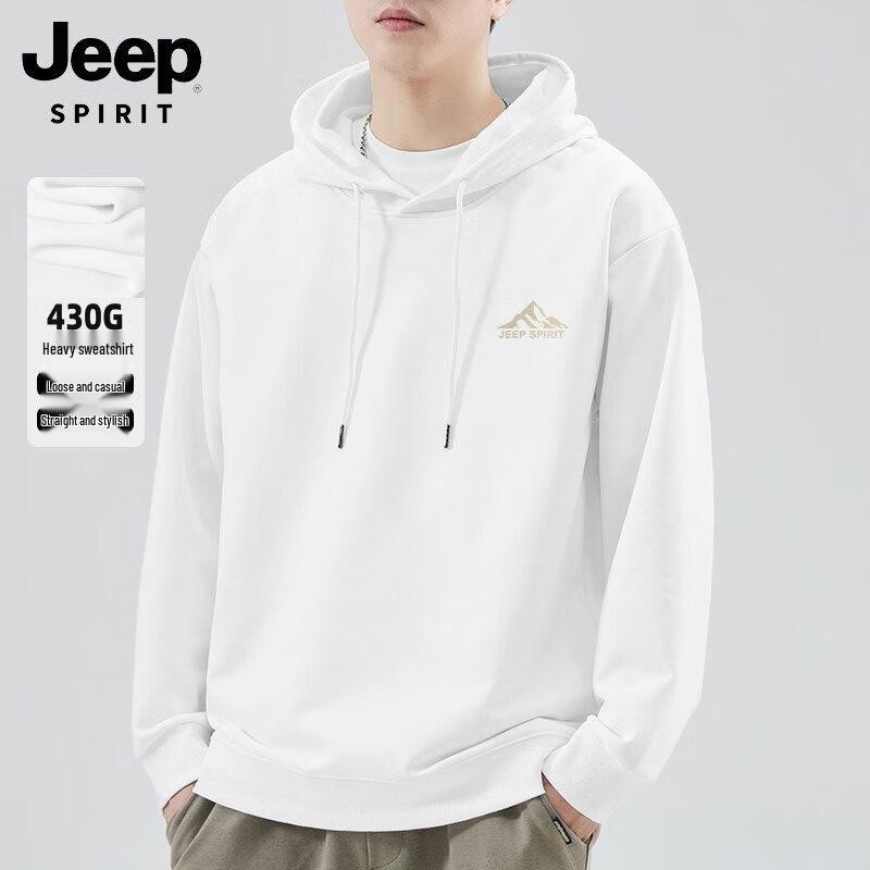 JEEP SPIRIT Men's Loose Fit Hooded Sweatshirt