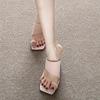 Fashion Summer Beautiful Sandals 2025 New Exquisite Slippers Senior Sense Set Toe Wedge Slipper Fashion Soft Women Sandalias De Mujer
