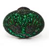 Pochette da sera in diamante Verde Borsa a mano con cristalli Borsa da sera di lusso Borsa da sera con strass Borsa da festa Cluch formali