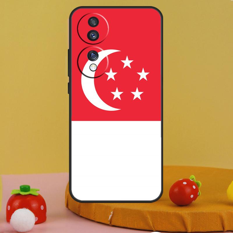 Singapore Flag Case For Honor 200 Pro X9c X9a X8a X7a X6a X7 X8 X9 X8b X9b 50 70 90 Magic 5 6 Lite Cover