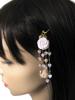 Queen Conch Shell Rose Heart Chain Natural Stone Power Stone A795 [Cherry] Hairpin,