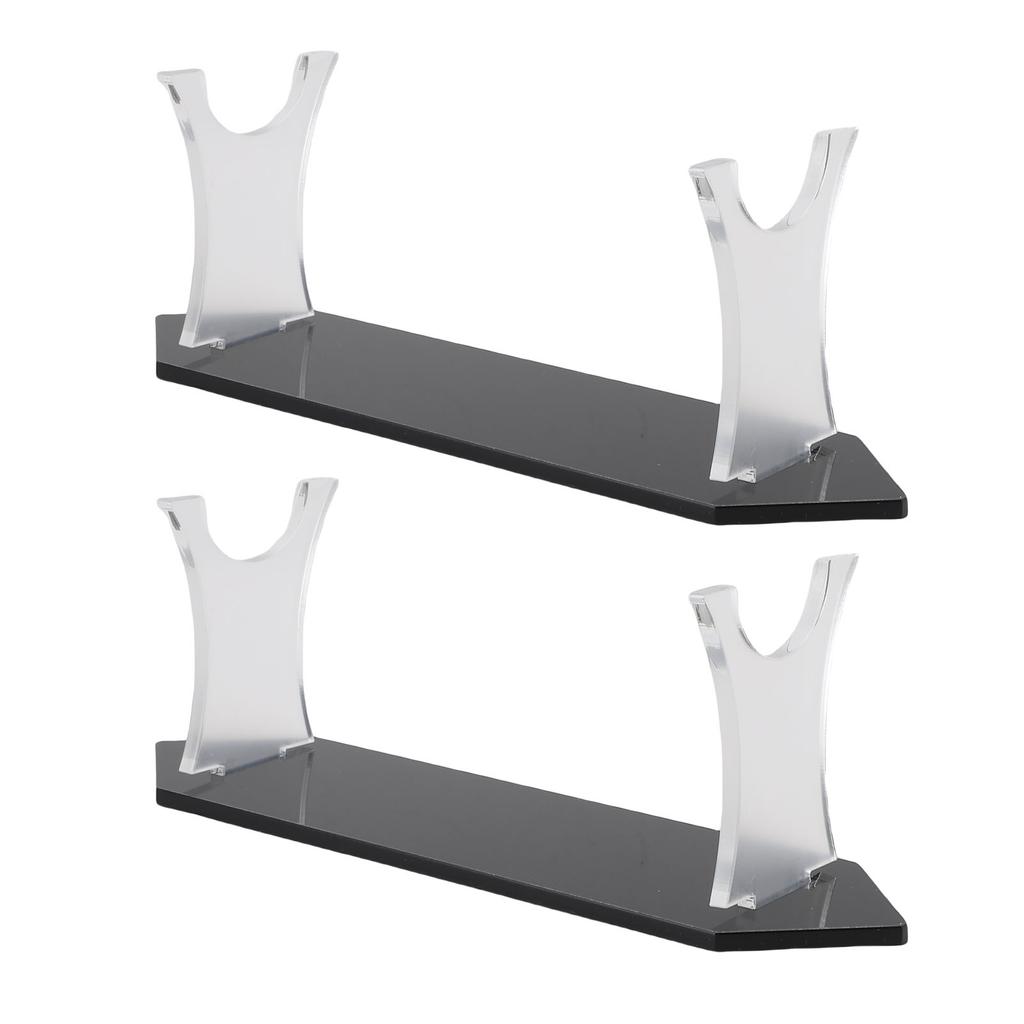 2 Sets Desktop Sword Rack Acrylic Storage and Display Stand for Light Swords Sabres Daggers Wands
