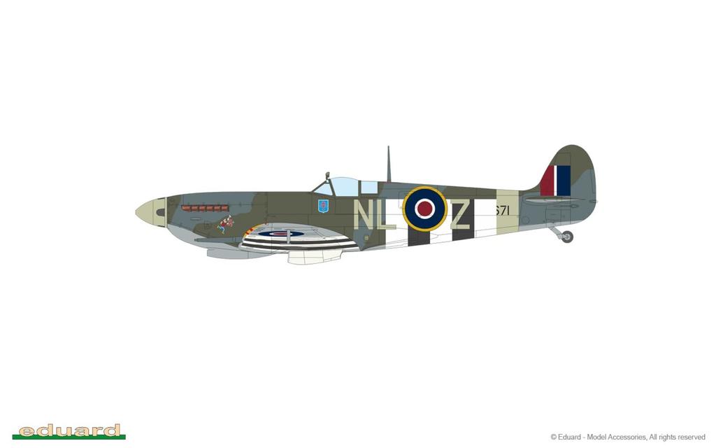 Eduard 1/48 Scale Weekend Edition Spitfire Mk.9c Late Model Plastic Model Kit EDU84199