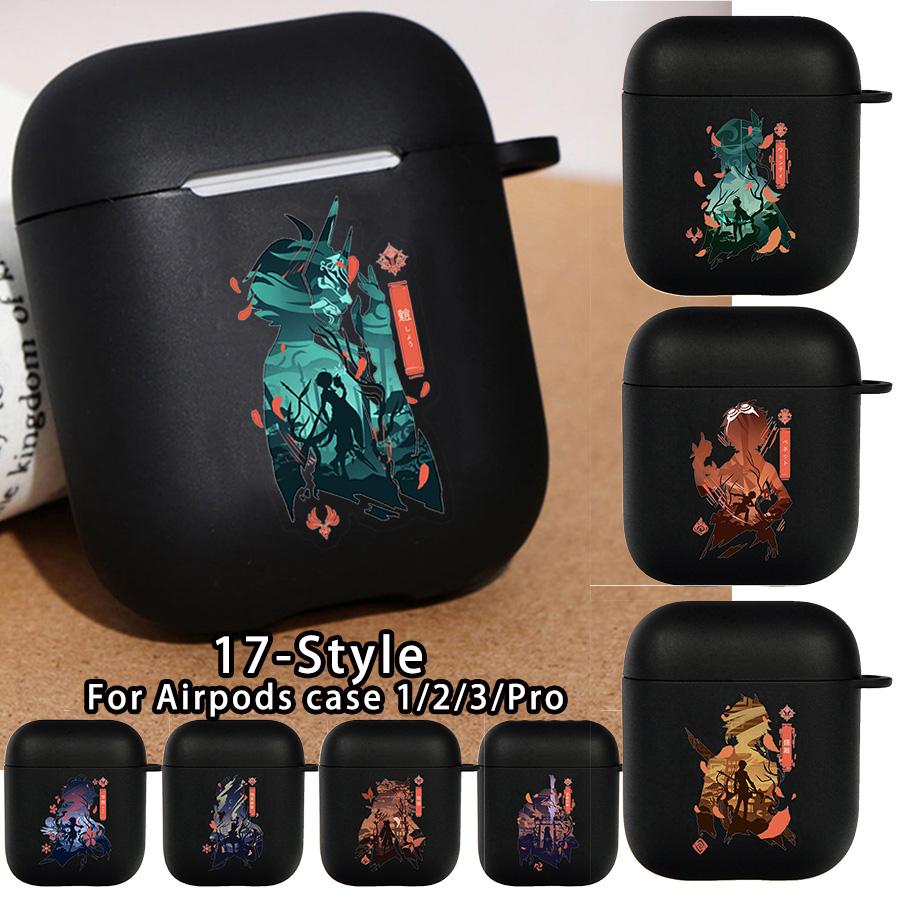 

Чехол Genshin Impact с рисунком аниме для AirPods 1 2 Xiao Янтарный мягкий беспроводной защитный чехол для наушников AirPods 3 Pro
