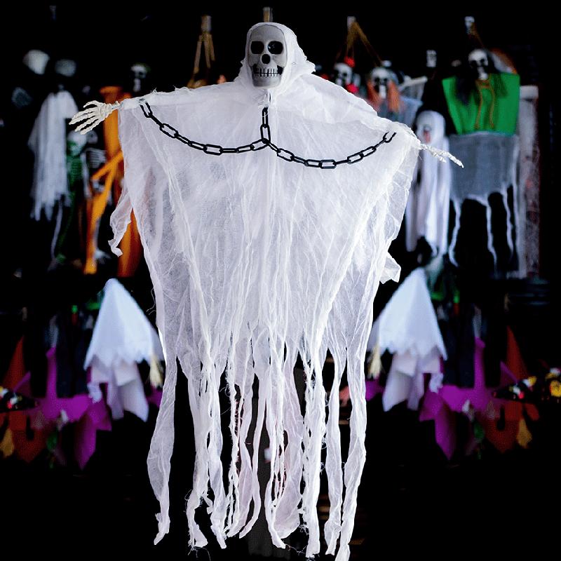1Pack Hanging Halloween Skeleton Ghosts Decorations, Grim Reapers for Best Halloween Outdoor Decorations
