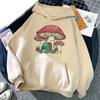 Süßer Pilzfrosch Aufdruck Kapuzenpullover Herren Hoodie