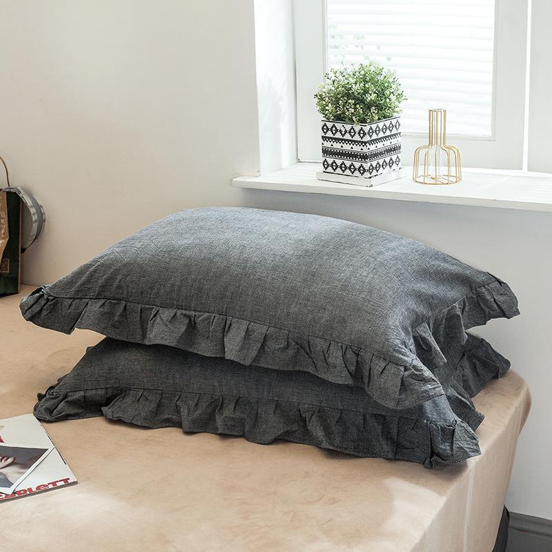 A Class Washable Cotton Pillowcase Set Of 2 Pure Cotton Zippered Pillow Covers Soft And Breathable Pillowcases For Comfort And Style