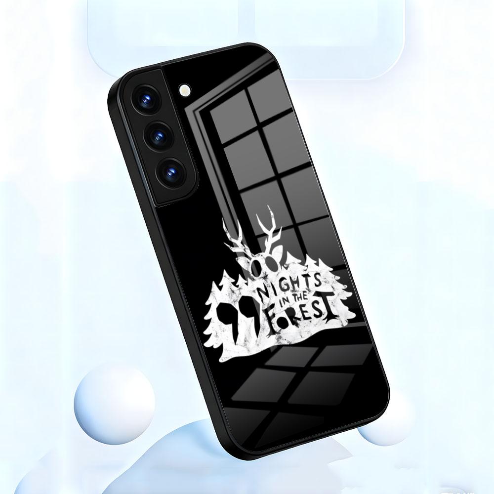 Game 99 Nights In The F-Forest Phone Case For Samsung S26 S25 S24 FE S23 S22 S21 Plus S20 Ultra Note20Ultra Black Glass Cover