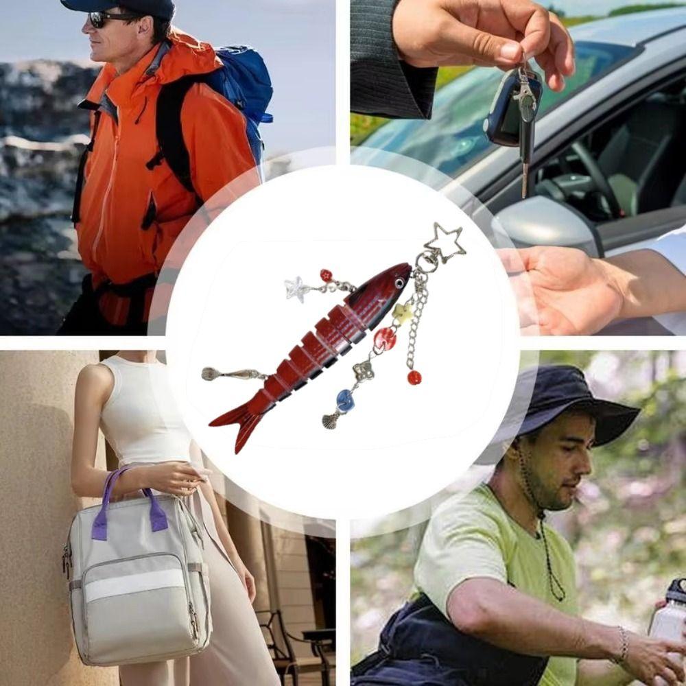 Phone Lanyard Handmade Fish Keychains High-precision Fish Bait Lanyard  Backpack