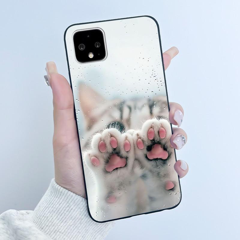 Casing For Google Pixel 4 / 4XL /4 XL Super-Thin Slim Case Aesthetic Luxury Cute Cool Boys Girls Black Matte Soft Silicone Cover