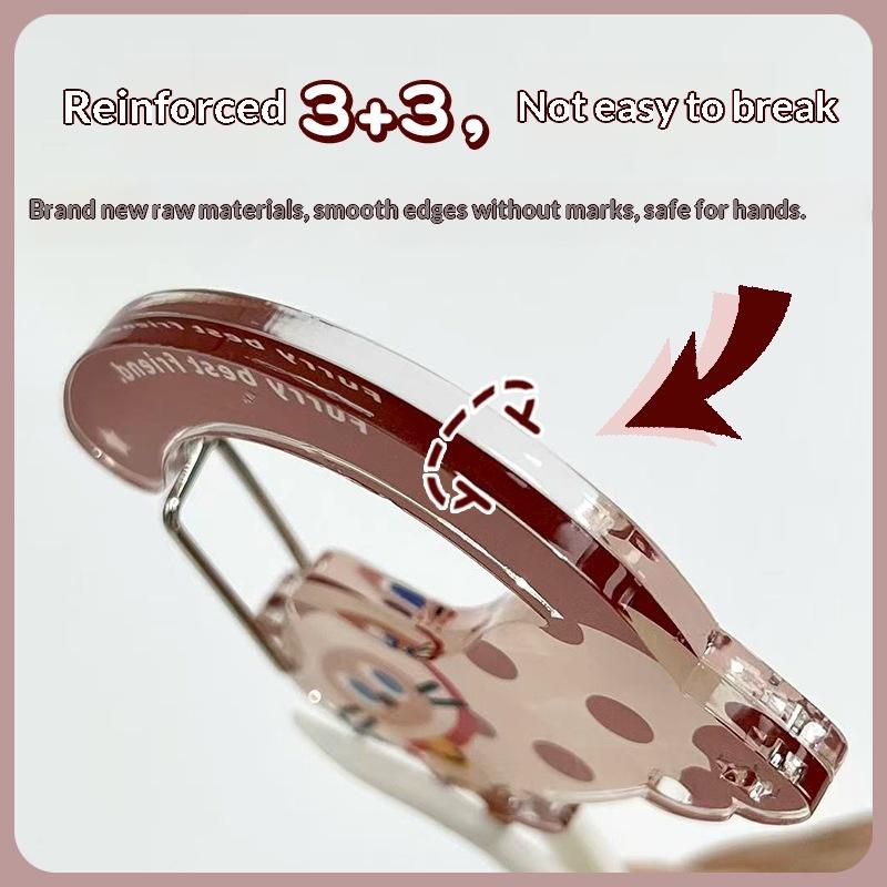 1Pcs Cartoon Cat Carabiner Acrylic Shaped Bag Keychain Cute Animal Backpack Charm Girls Aesthetic Climbing Hook Accessory
