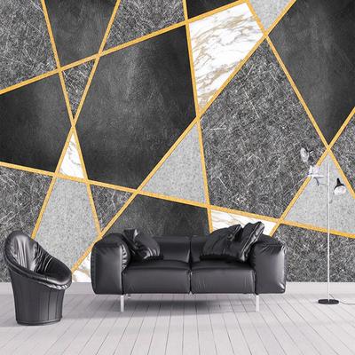 Foto papel de parede 3d moderno geométrico mármore à prova dwaterproof água lona mural para sala estar tv fundo decoração