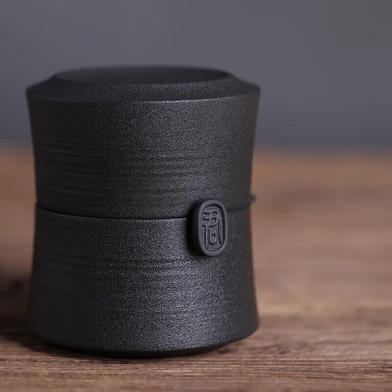 Edenus Black Iron Glaze Travel Tea Set