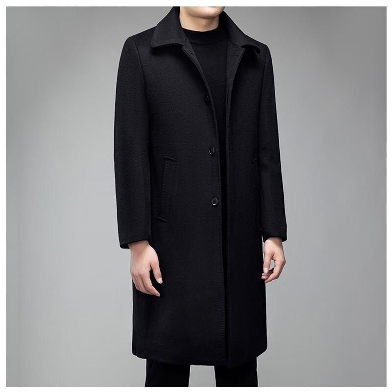 Firstview Men's Urban Casual Long Wool Blend Overcoat FV24D1115