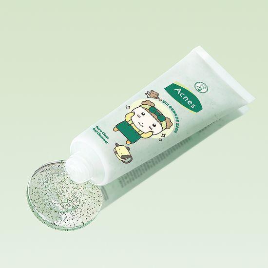 Maru Kangjwi Collaboration X Acnes Pore Clear Gel Cleanser 125ml Special (+ 2 random Maru Pouches)