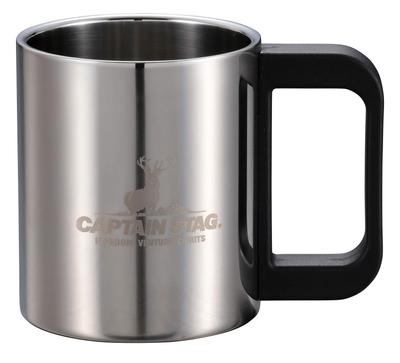 CAPTAIN STAG Outdoor Cup Mug Tumbler 250ml Double Stainless Steel Hollow Double Structure Stainless Steel NEW Malay UH-2008
