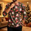 Men's Christmas Printed Long Sleeve Shirt