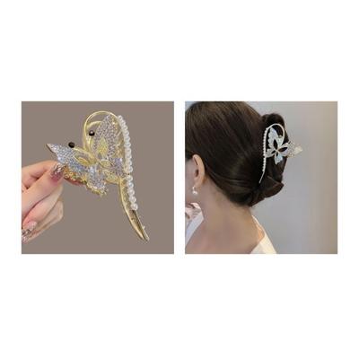 Rhinestone Butterfly Hair Clip Temperament Hair Clip