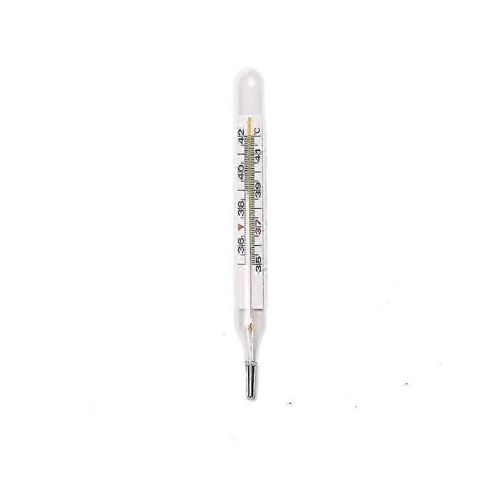 4Pcs Medical Mercurial Glass Thermometer Large Screen Clinical Measuring Equippment