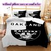Las Vegas Raiders Vzor Povlečení Přikrývka Sada Povlak na přikrývku Povlak na polštář Domácí Dekorace Narozeninový Dárek (1 * povlak na peřinu + 2 * povlak na polštář, bez jádra)