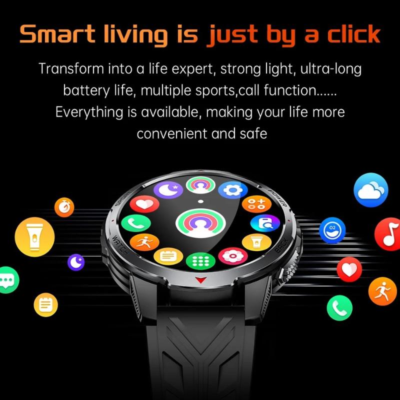 2026 Nuovo T-Rex3 Ultra Batteria 1100mAh Smartwatch GPS Traccia Bussola Super Capacità Impermeabile IP69K Tracker Sportivo Esterno Smartwatch Militare