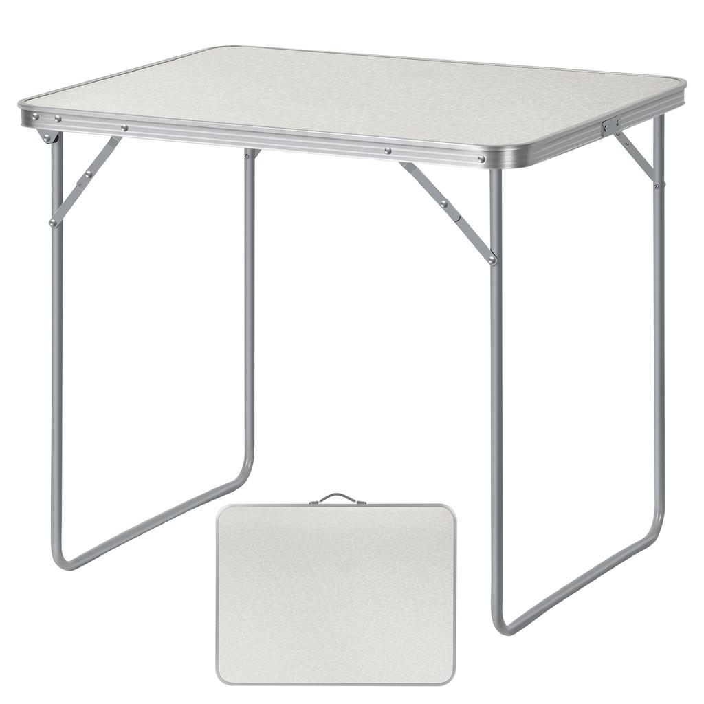 Portable Outdoor Folding Table w/Rectangular Design, Multi-Use Camping/Home/Learning Dining Table - Lightweight & Space-Saving