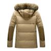 Premium Quality Winter Men's Thick Down Jacket With Cozy Faux Fur Collar And Hood