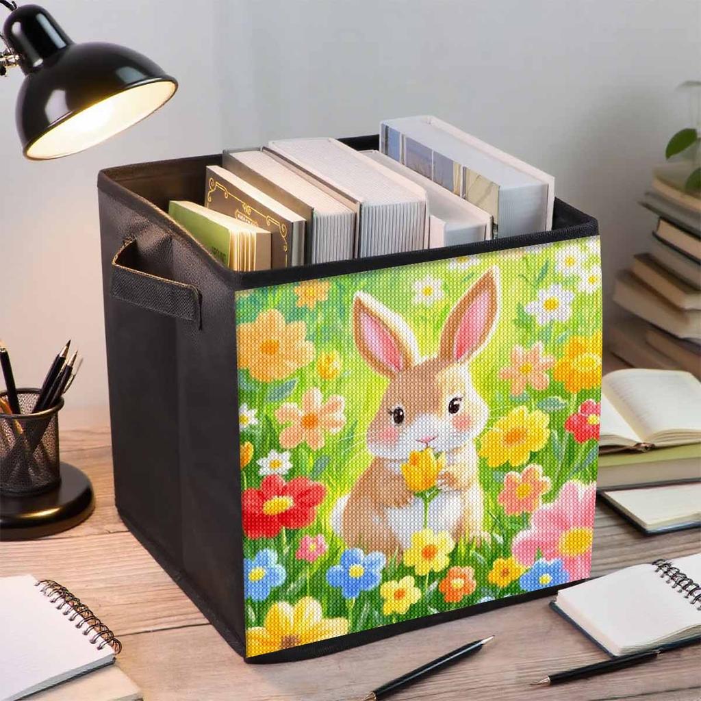 Selfie Bull 5D Diamantmalerei Aufbewahrungskorb Voll Runde Bohrer Mosaik Diamantstickerei Kreuzstich-Sets Heimdekor Heimdekor