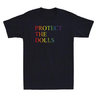 Chraňte panenky Vtipné LGBTQ Pride Hláška Vintage Pánské Tričko s Krátkým Rukávem Unisex Tričko