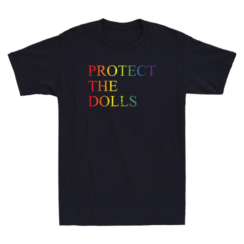Protect The Dolls Funny LGBTQ Pride Saying Vintage Men s Short Sleeve T-Shirt Unisex T-Shirt S