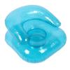Inflatable Sofa PVC Transparent Ergonomic Blow Up Chair for Indoor Bedroom Balcony Outdoor Garden Pool Relaxation Blue