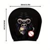 Headrest Cover 2 Piece Ice Silk Funny Cartoon Car Headrest Covers Automotive Seat Protector For Sedan Suv Truck Vehicle