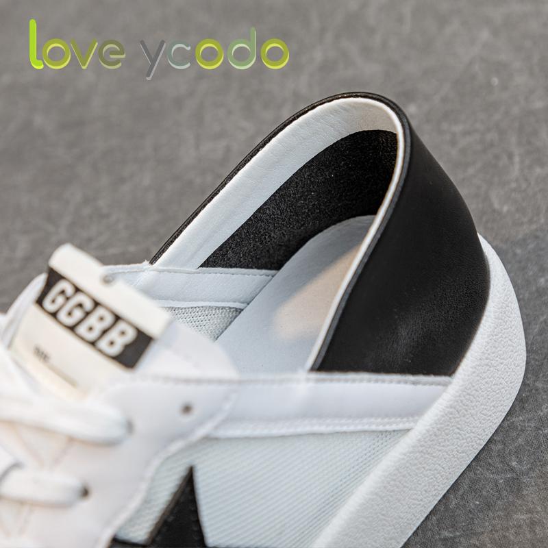 love ycodo Brand Women and Girls Students Natural Leather Fashion Comfortable Loafers a Combination of Slipper and Loafer