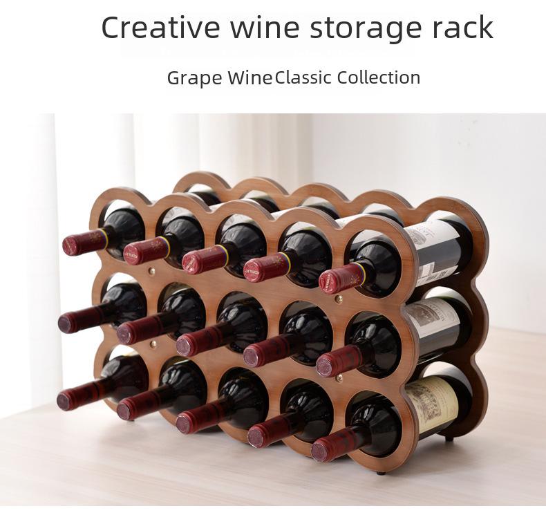 Xiao Zhujiang Europäischer Stil Arbeitsplatten-Weinregal mit Gitterornamenten