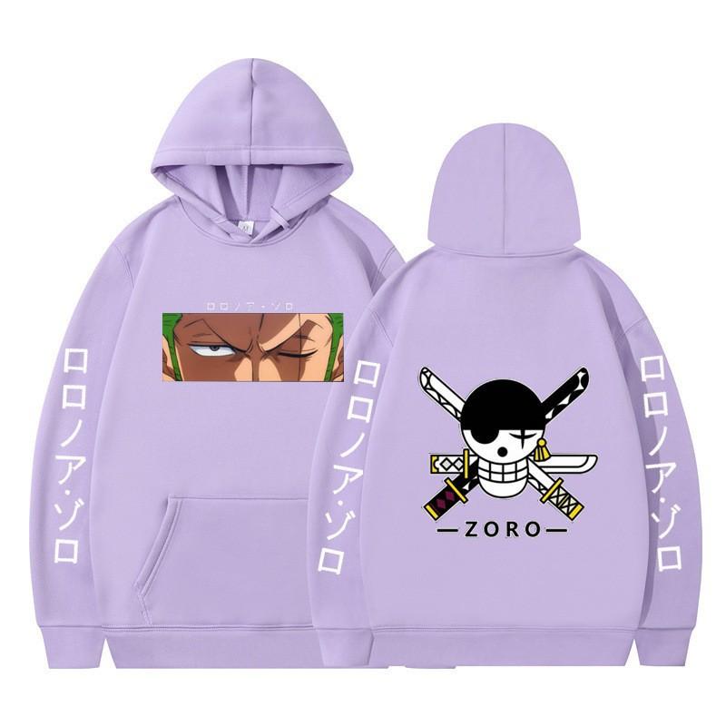 2026 Animation ONE PIECE Sauron Printed Loose Hoodie Autumn Men's and Women's Fleece Hooded Sweater New