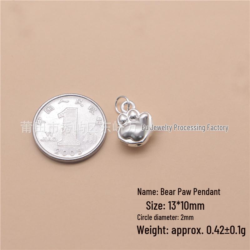 999 Sterling Silver DIY Sanrio Character Spacer Beads: KT Cat, Kuromi, My Melody, Strawberry Bear, StellaLou