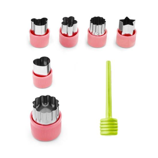 Stainless Steel Cookie Cutter Set for Food Vegetables Fruit Noodle Mold for DIY Pastry Biscuits Food-Grade Reusable Essential Kitchen Tool for Home