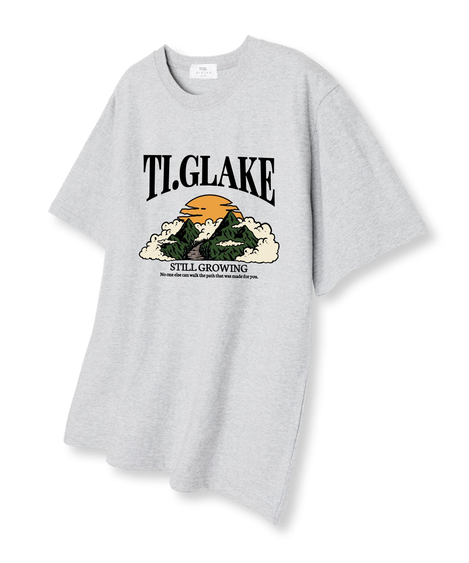 Tee Glake Growing Oversized Short Sleeve T-Shirt Light Grey Xl