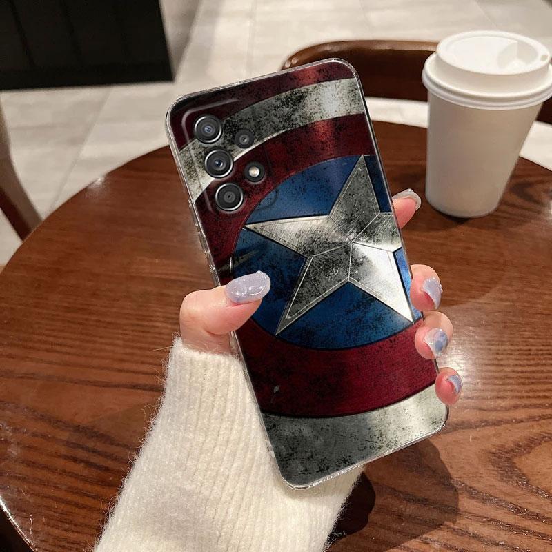 Marvel Spiderman Deadpool Venom Clear Case For Samsung Galaxy A57 A37 A56 A36 A55 A54 A35 A26 A07 A17 A16 A06 A36 A15 Soft Cover