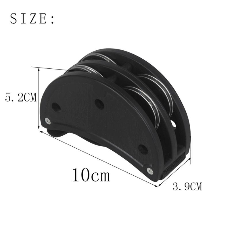 Foot Jingle Tambourine Elliptical Cajon Box Drum Companion Accessory for Hand Percussion Instruments