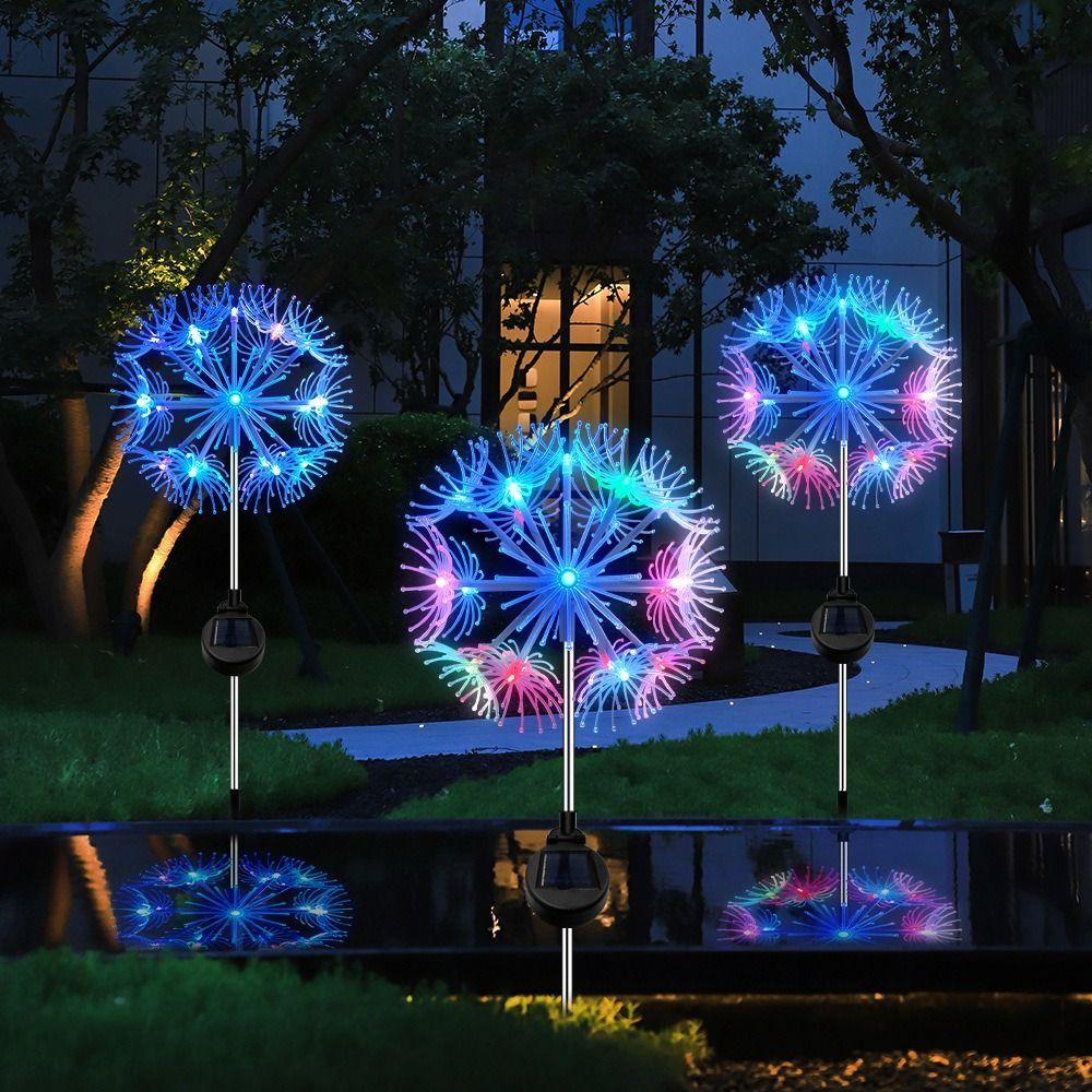 19LED LED Hanging Chandeliers IP44 Starburst Lamp Novelty Solar Ground Pendant Lamps  Party