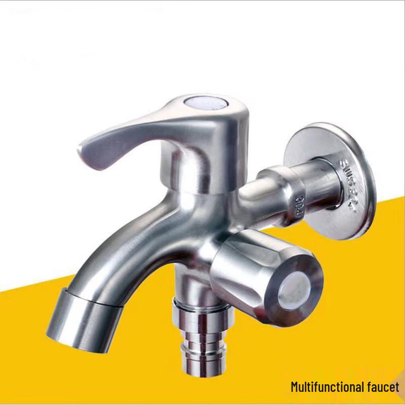 miflame Stainless Steel Dual-Outlet Faucet