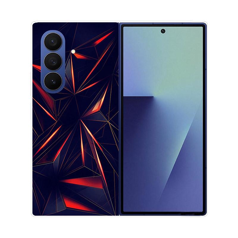 For Samsung Z Fold7 Case Clear Hard PC Folding Cover For Samsung Galaxy Z Fold 7 6 5 4 3 Fold6 Shockproof Transparent Back Funda