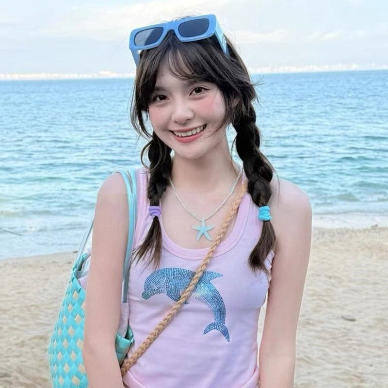 Verstellbare Cool Starfish Anhänger Halskette Kinder Hals Schmuck Kinder Modeschmuck Geeignet für Jungen und Mädchen Geschenk